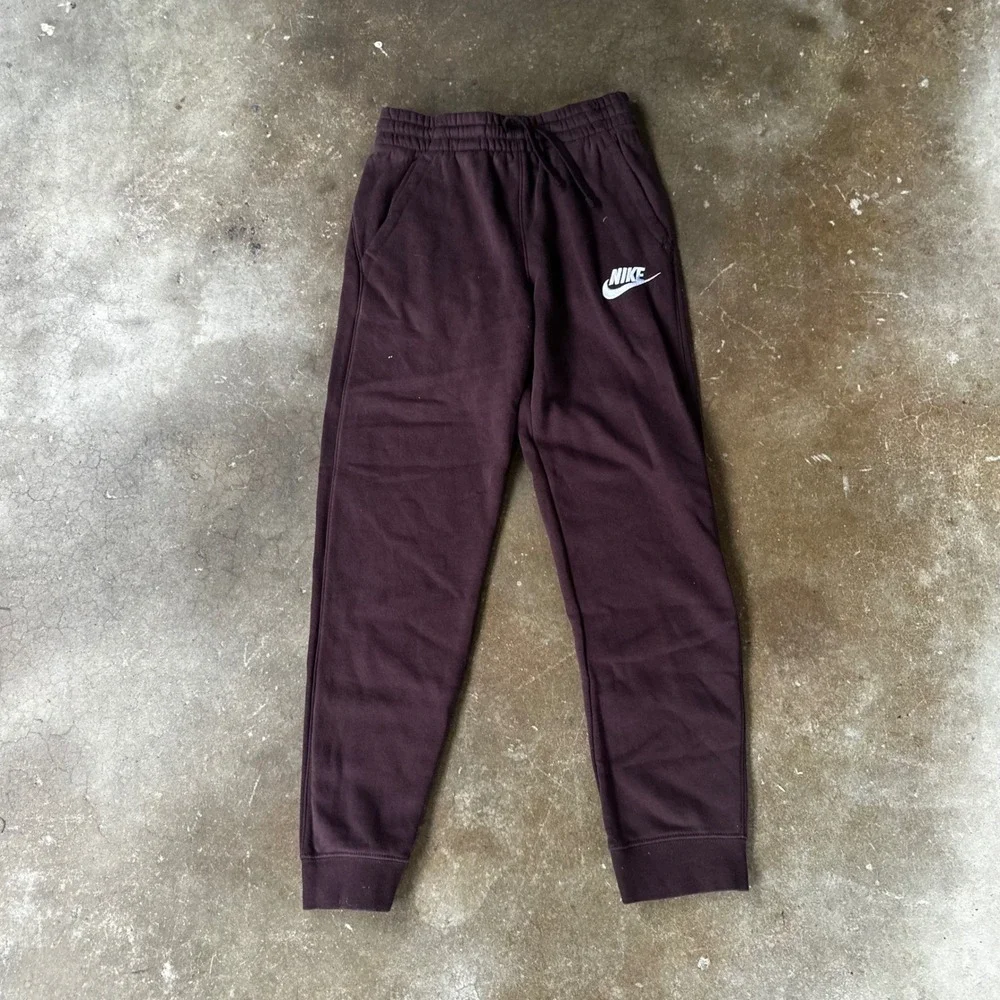 Nike Joggers Kids Large Brown Excellent Sportswear Club Fleece Sweatpants